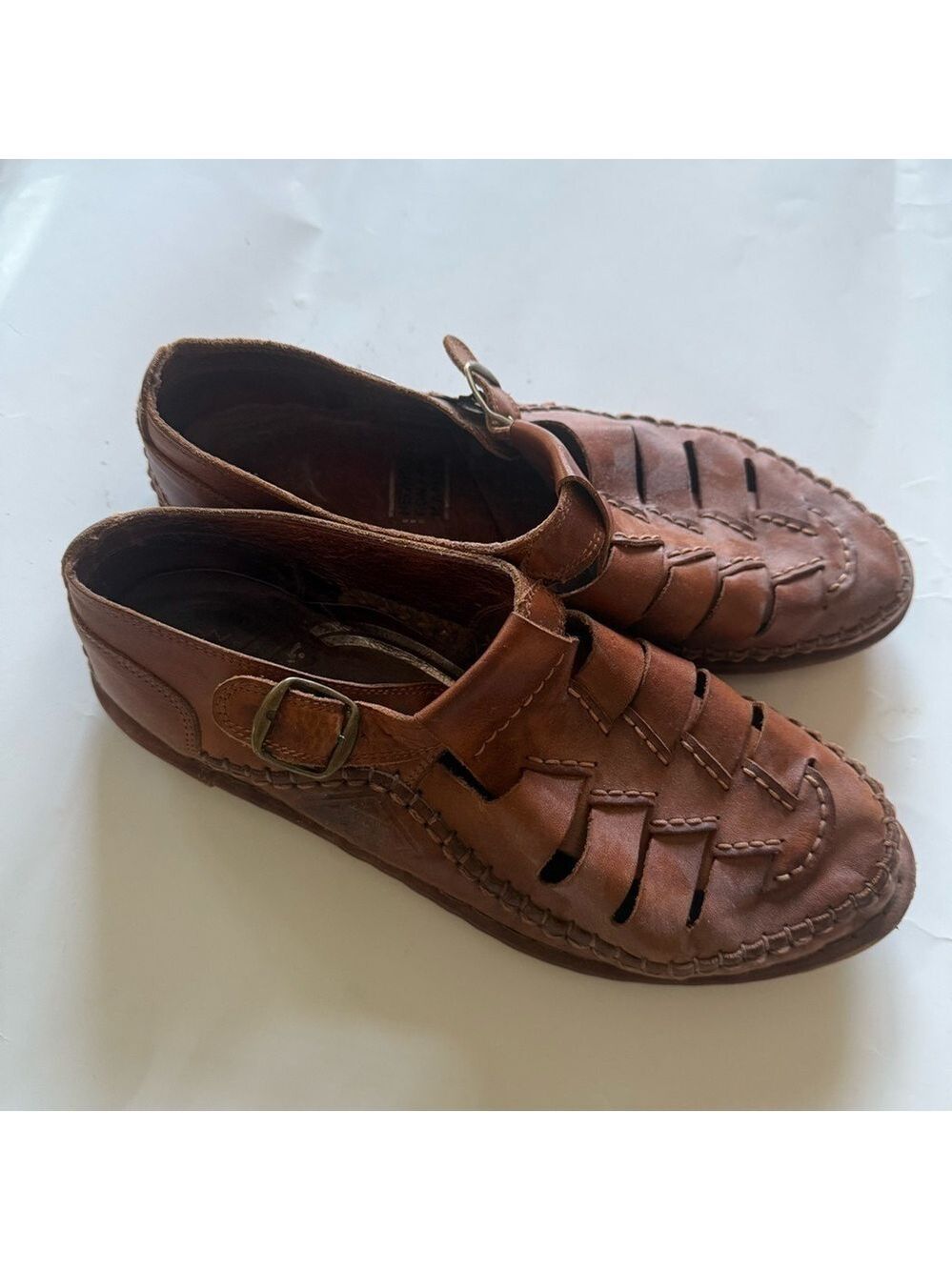 Pikolinos Men’s Fisherman Sandals Size 8.5 EU 41/42) Leather Casual Comfort - Picture 4 of 13